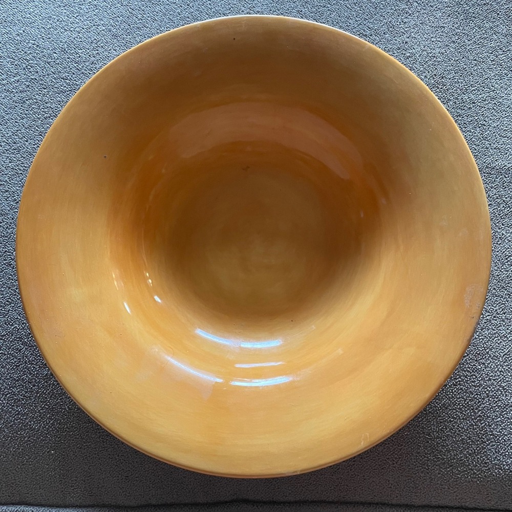 España‎ Hand Painted Collection Tabletops Unlimited Yellow Ceramic Serving Bowl